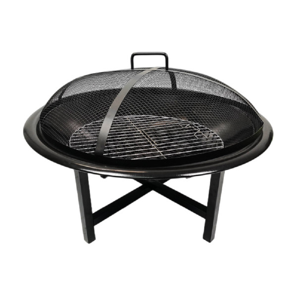 Wholesale Outdoor garden metal round shape 4 legs fire pit bowl circle patio wood burning portable brazier